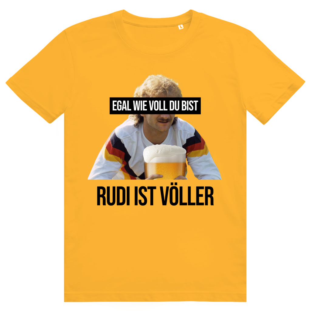 Egal wie voll du bist - Rudi ist Völler - Sauftrikot Deutschland - Premium Bio Unisex T-Shirt