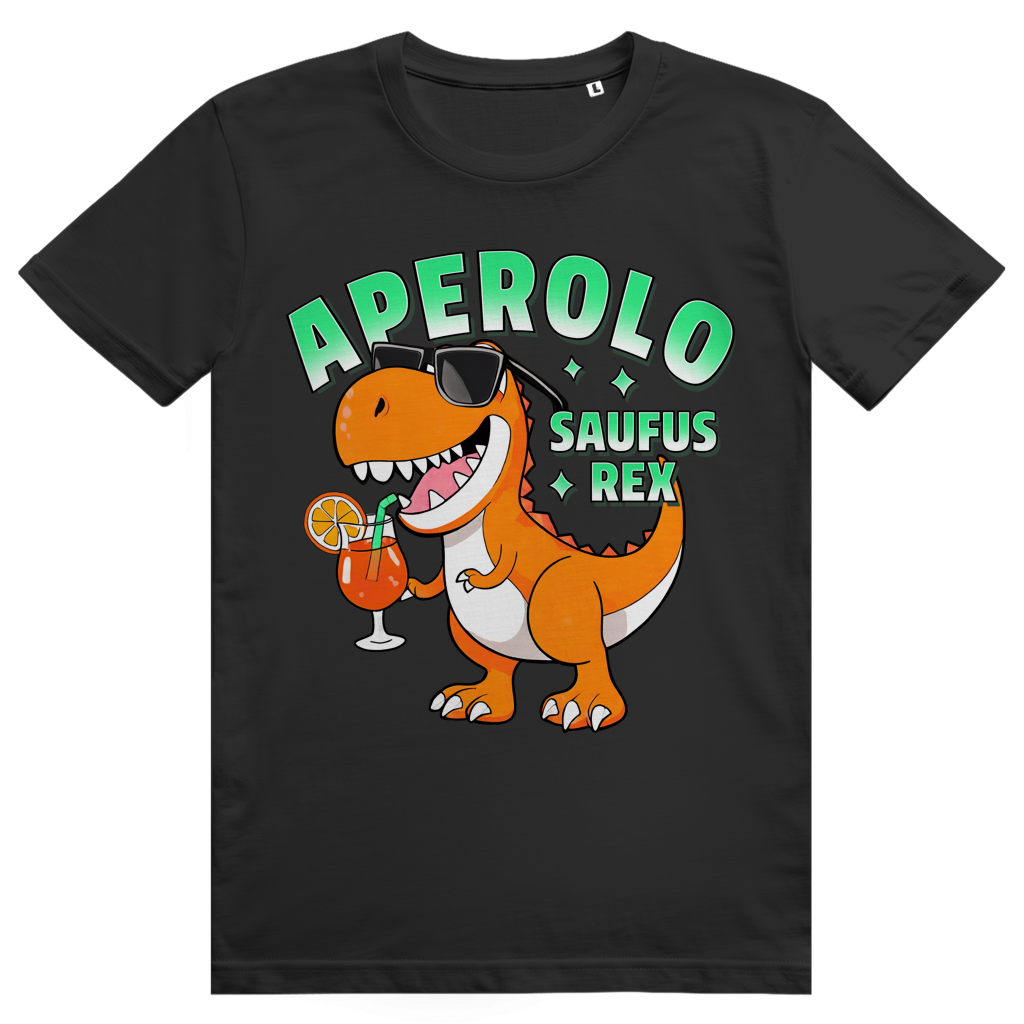 Aperolo Saufus Rex - Aperol Spritz Dino Meme - Premium Bio Unisex T-Shirt