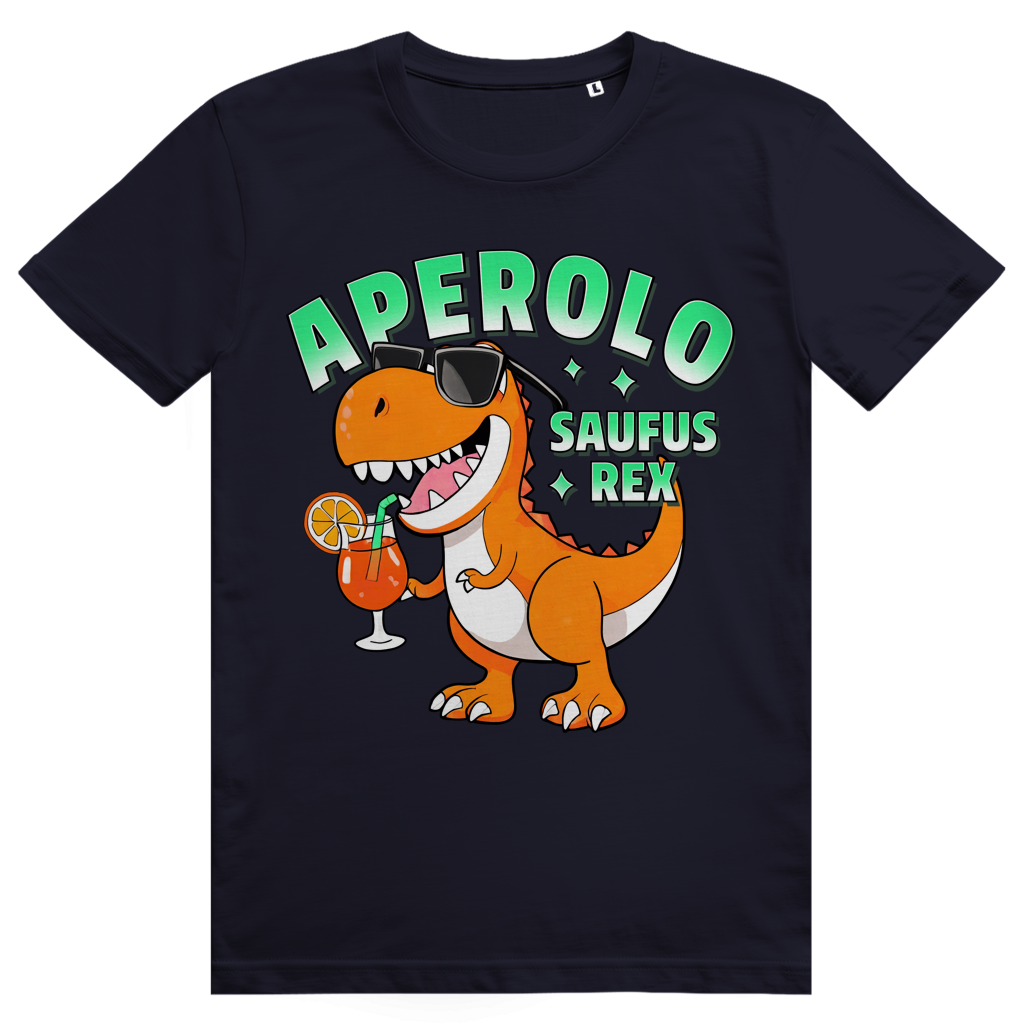 Aperolo Saufus Rex - Aperol Spritz Dino Meme - Premium Bio Unisex T-Shirt