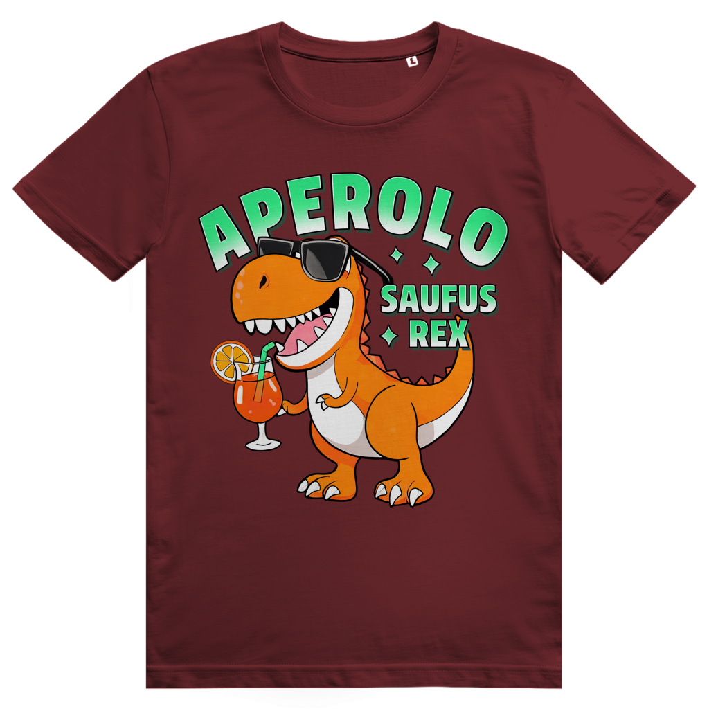 Aperolo Saufus Rex - Aperol Spritz Dino Meme - Premium Bio Unisex T-Shirt