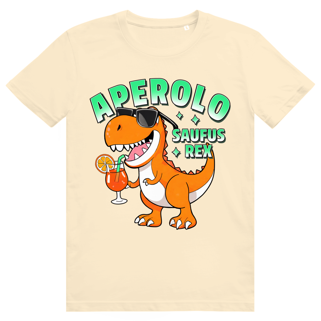 Aperolo Saufus Rex - Aperol Spritz Dino Meme - Premium Bio Unisex T-Shirt