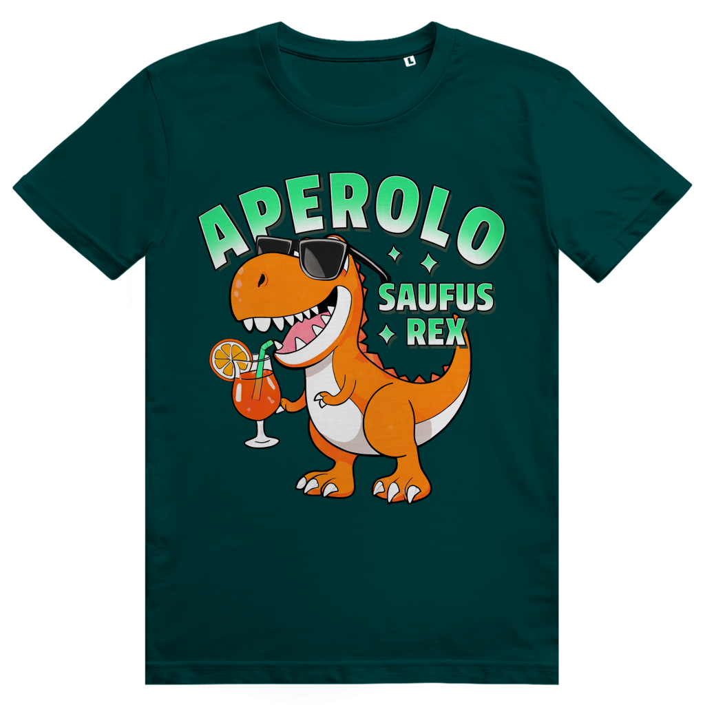 Aperolo Saufus Rex - Aperol Spritz Dino Meme - Premium Bio Unisex T-Shirt