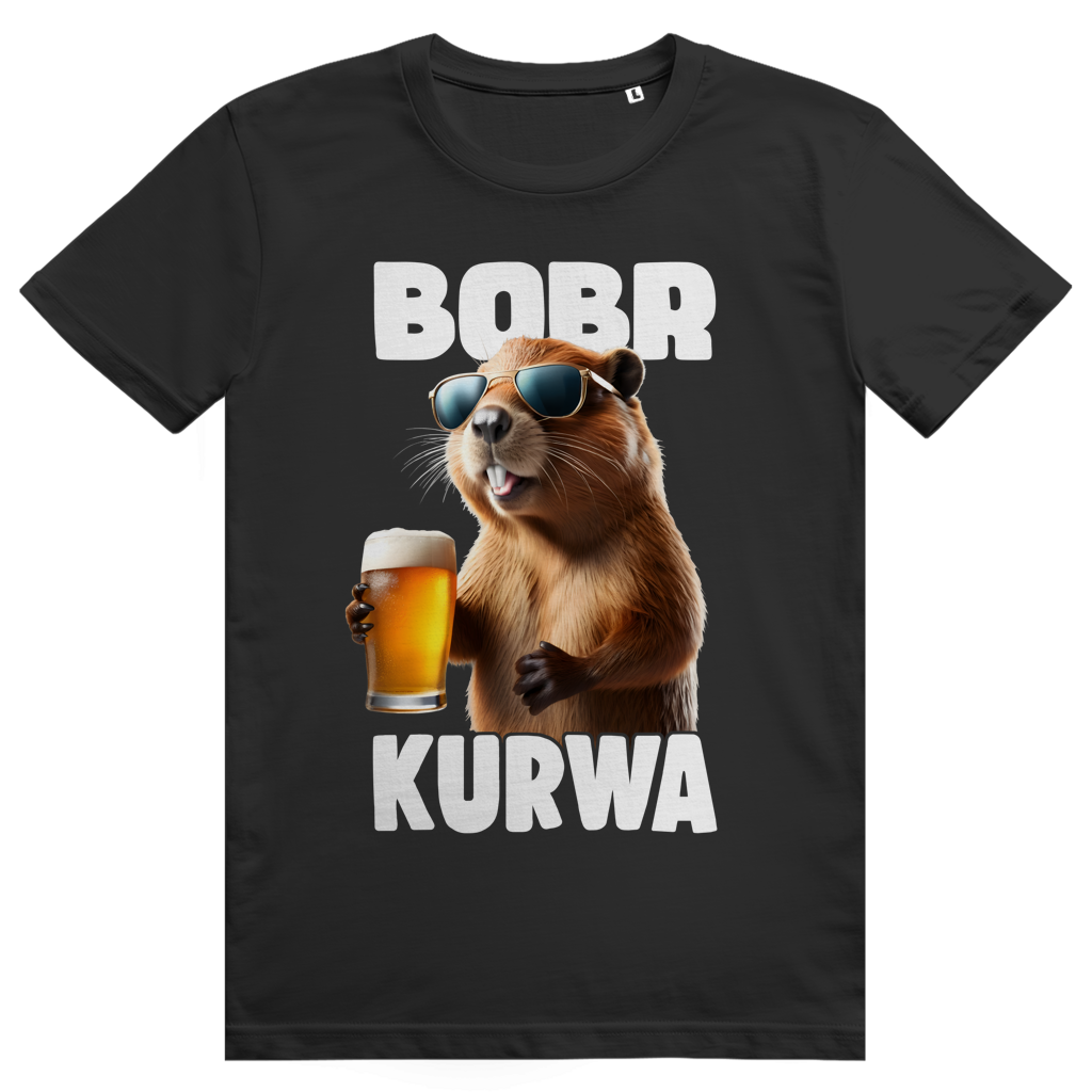 Bobr Kurwa - Lustiges Biber Meme & Bier - Premium Bio Unisex T-Shirt