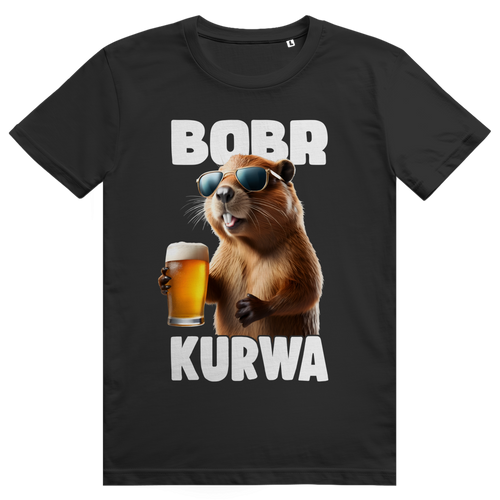 Bobr Kurwa - Lustiges Biber Meme & Bier - Premium Bio Unisex T-Shirt