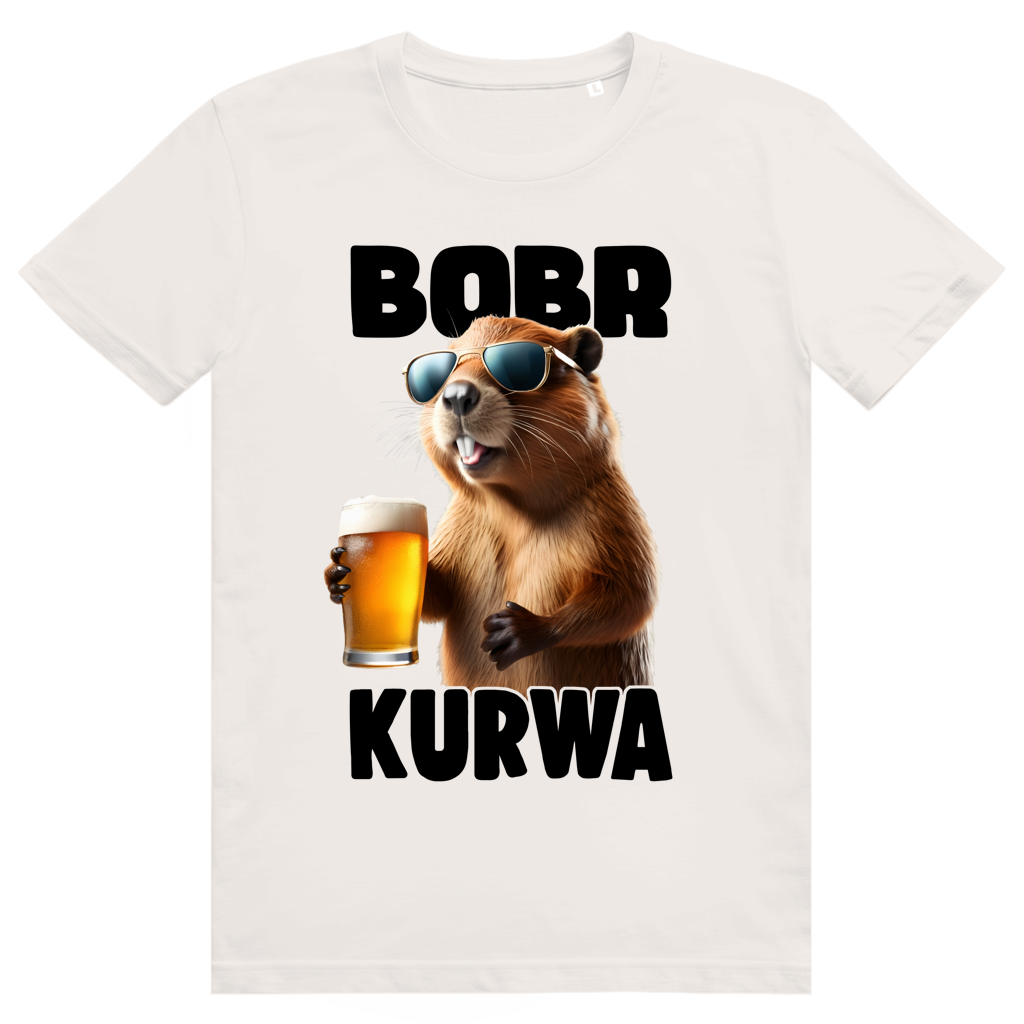 Bobr Kurwa - Lustiges Biber Meme & Bier - Premium Bio Unisex T-Shirt