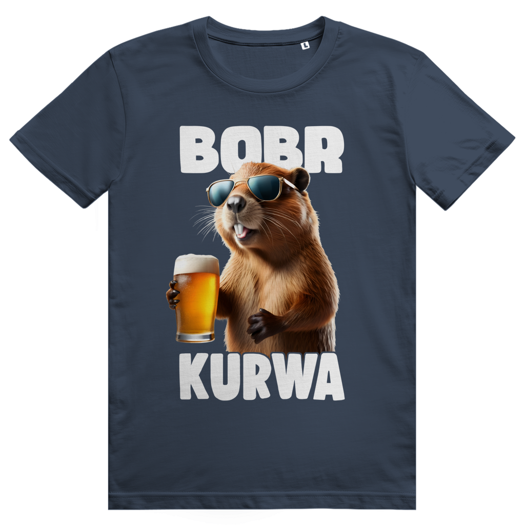 Bobr Kurwa - Lustiges Biber Meme & Bier - Premium Bio Unisex T-Shirt