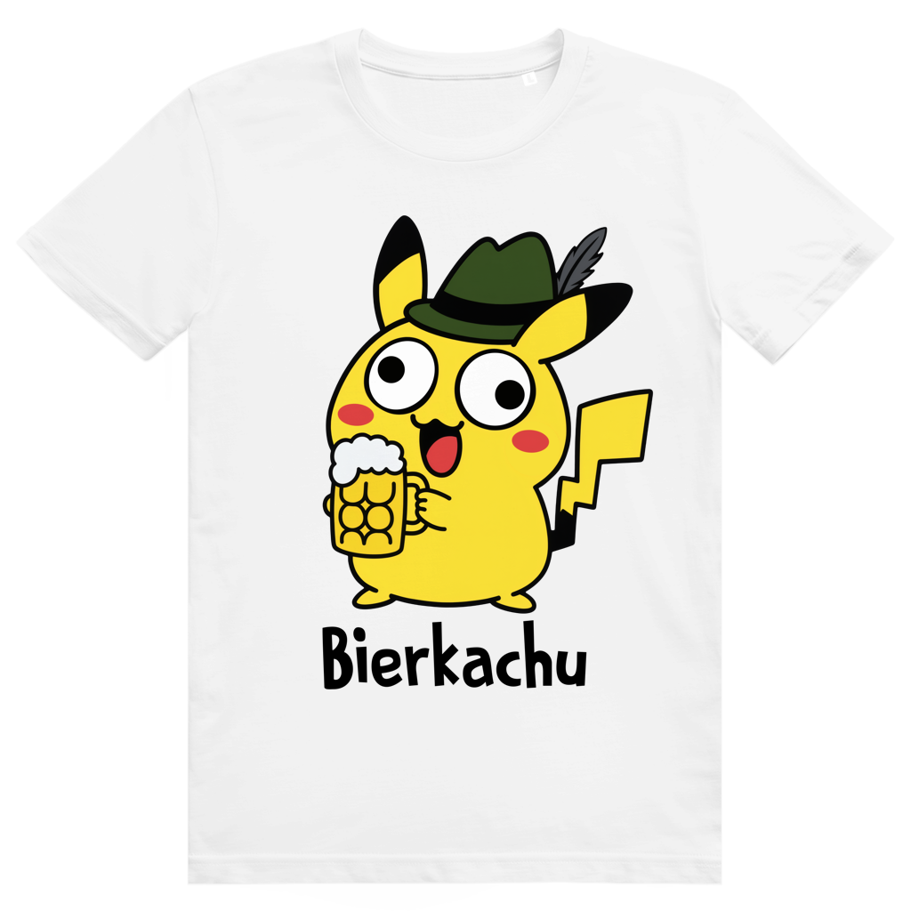 Saufimon Bierkachu - Lustiges Pokémon Bier Meme Oktoberfest - Premium Bio Unisex T-Shirt