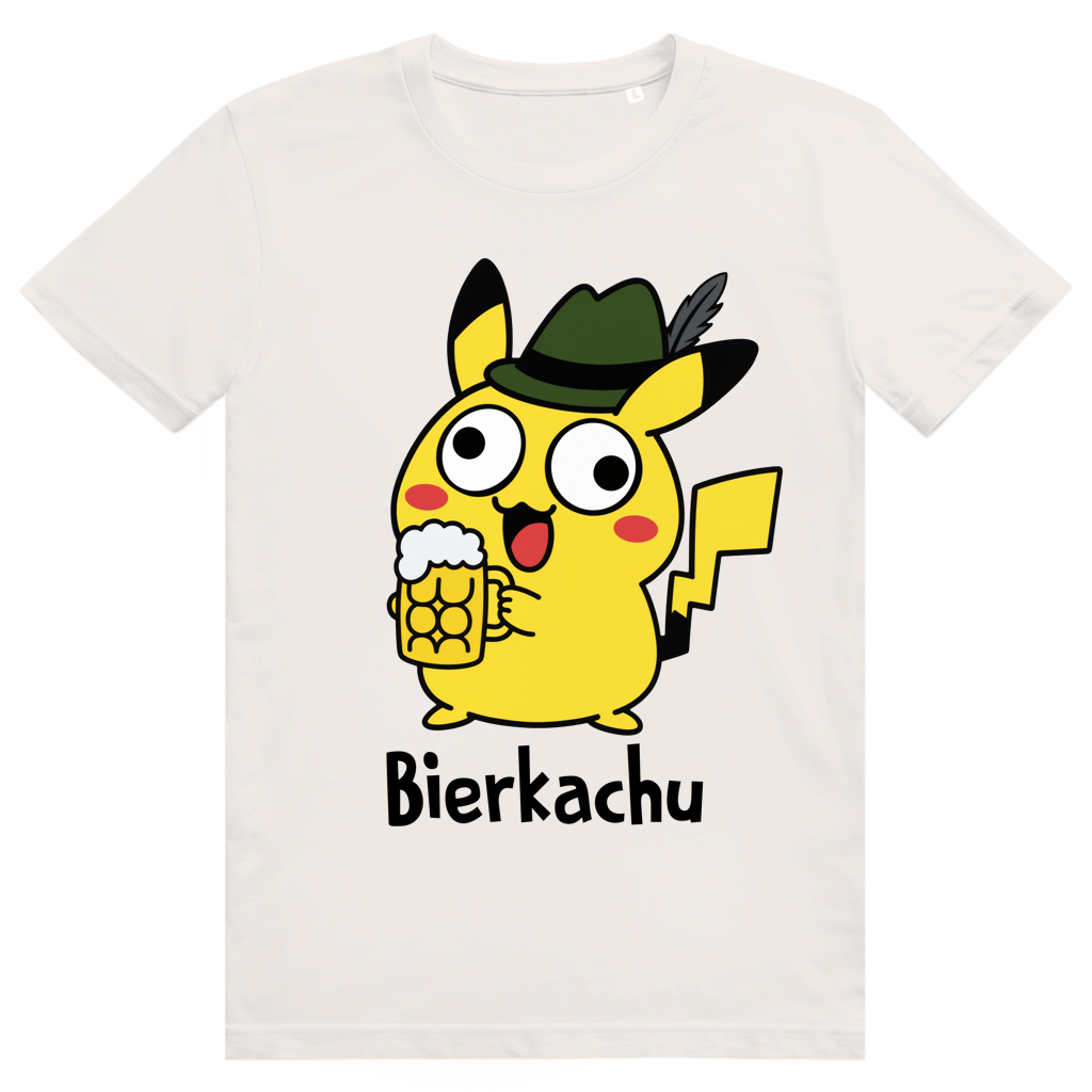 Saufimon Bierkachu - Lustiges Pokémon Bier Meme Oktoberfest - Premium Bio Unisex T-Shirt