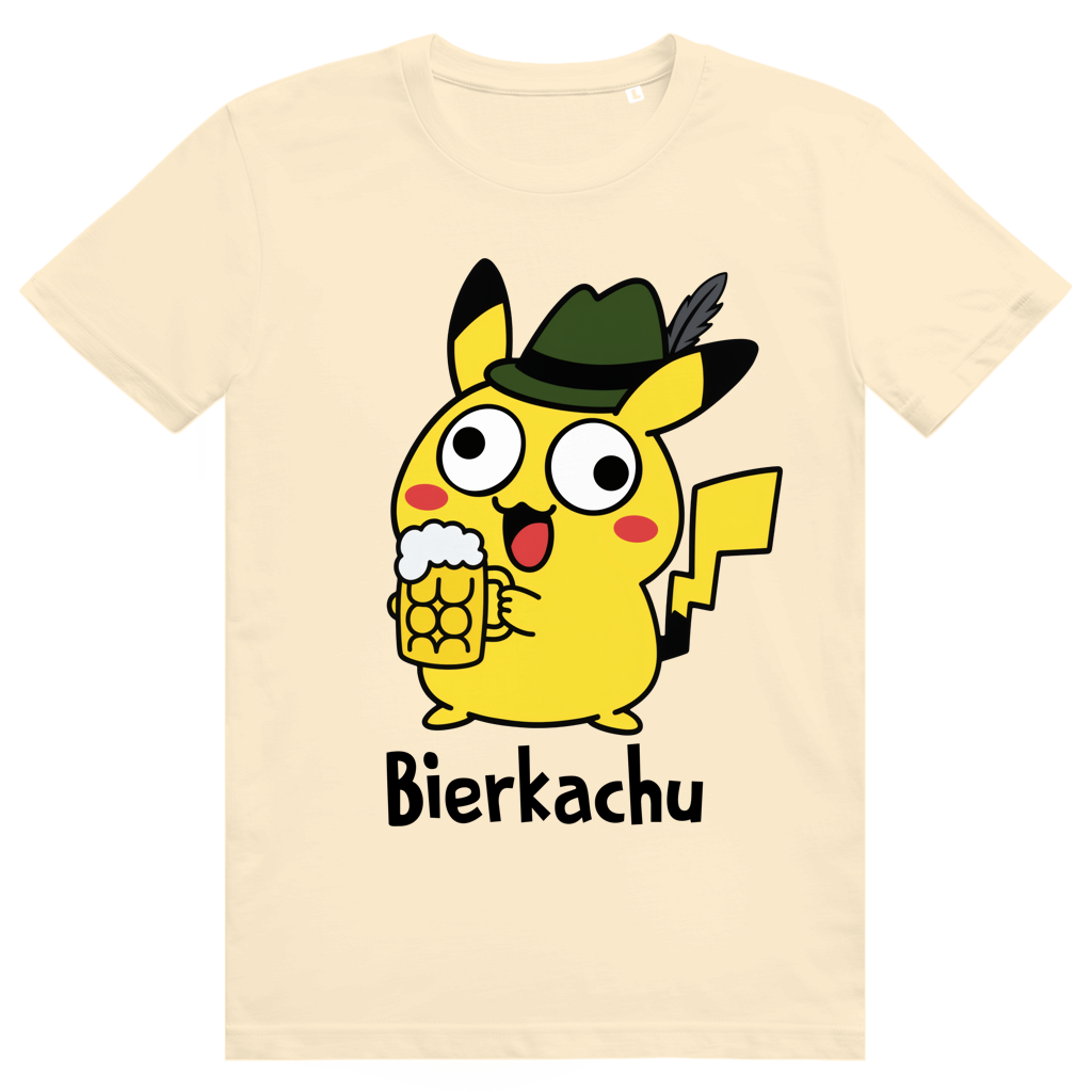 Saufimon Bierkachu - Lustiges Pokémon Bier Meme Oktoberfest - Premium Bio Unisex T-Shirt