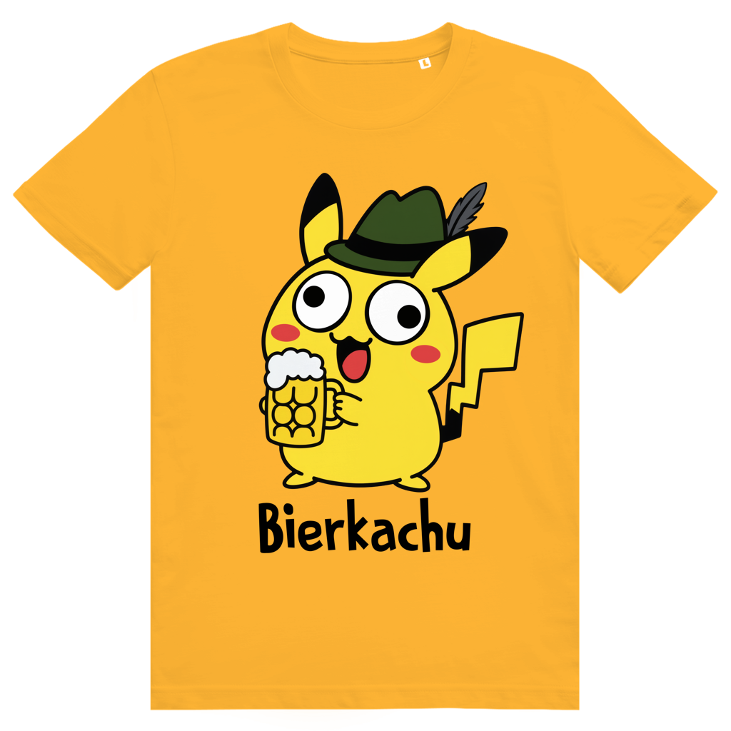 Saufimon Bierkachu - Lustiges Pokémon Bier Meme Oktoberfest - Premium Bio Unisex T-Shirt