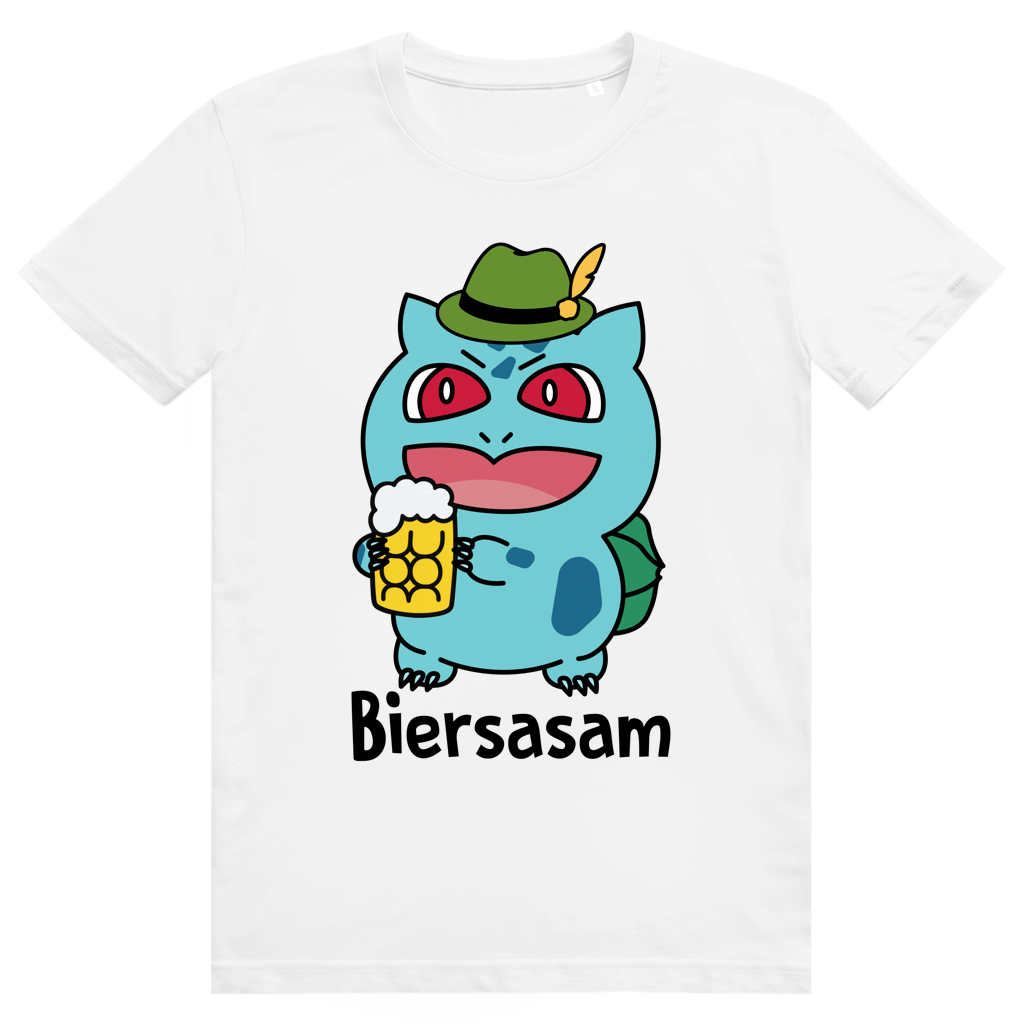Saufimon Biersasam - Lustiges Pokémon Bier Meme Oktoberfest - Premium Bio Unisex T-Shirt
