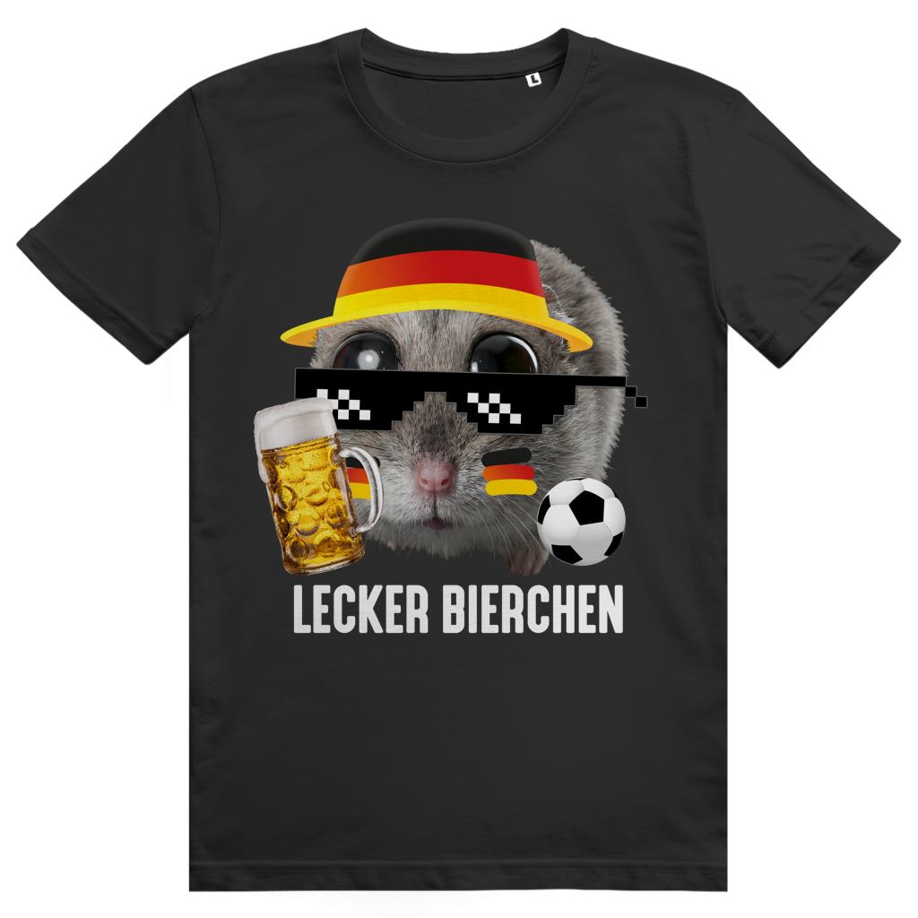 Lecker Bierchen Deutschland - Sad Hamster Sauftrikot Meme - Premium Bio Unisex T-Shirt