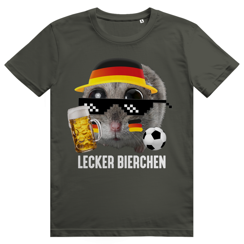 Lecker Bierchen Deutschland - Sad Hamster Sauftrikot Meme - Premium Bio Unisex T-Shirt