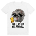 Brilli Wegen Viel Promilli - Sad Hamster Bier Meme - Premium Bio Unisex T-Shirt