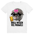 Brilli Wegen Viel Promilli 2 - Sad Hamster Bier Meme - Premium Bio Unisex T-Shirt