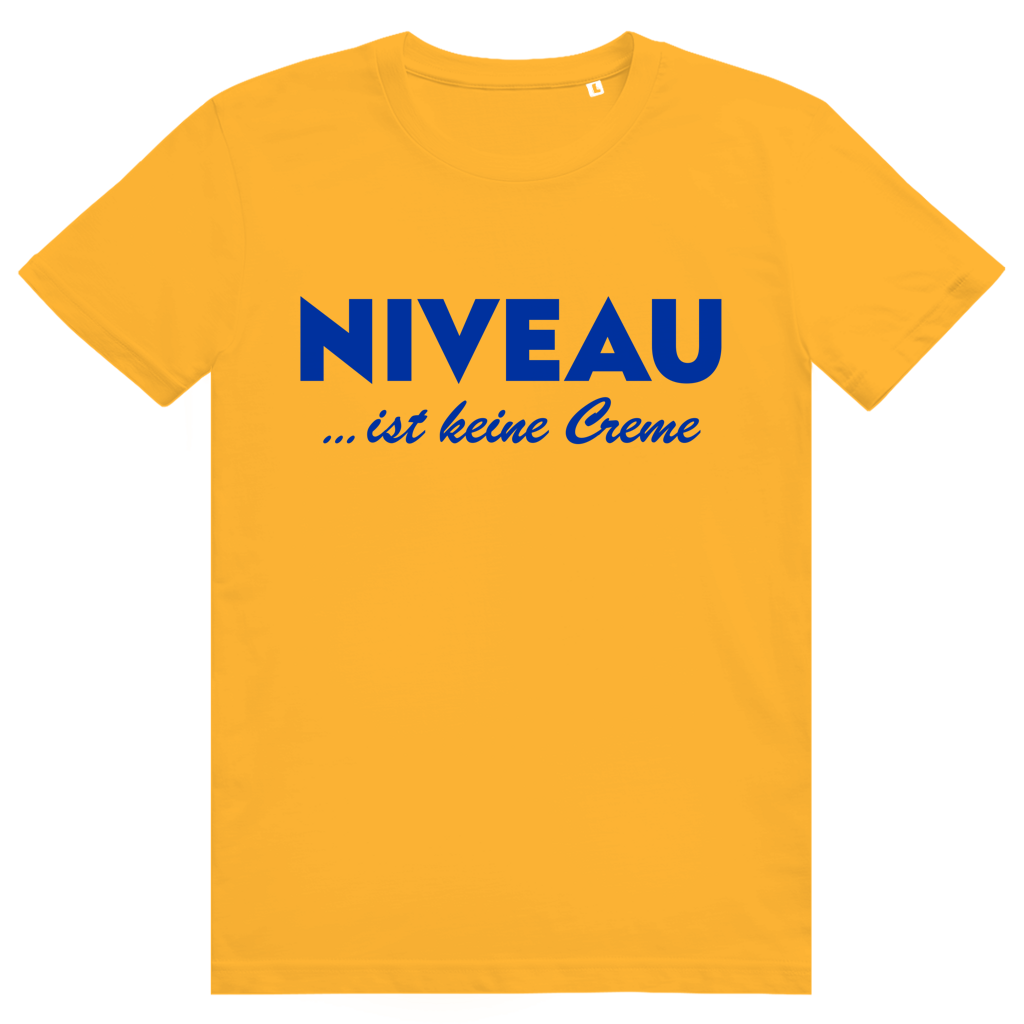 Niveau ist keine Creme - Lustiges Statement - Premium Bio Unisex T-Shirt