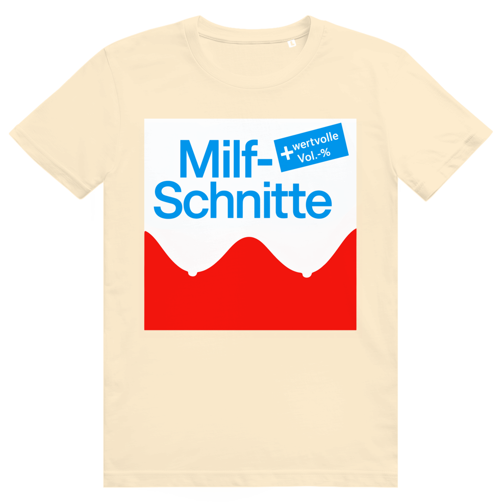 Milfschnitte - Lustiges Statement Wortwitz - Premium Bio Unisex T-Shirt