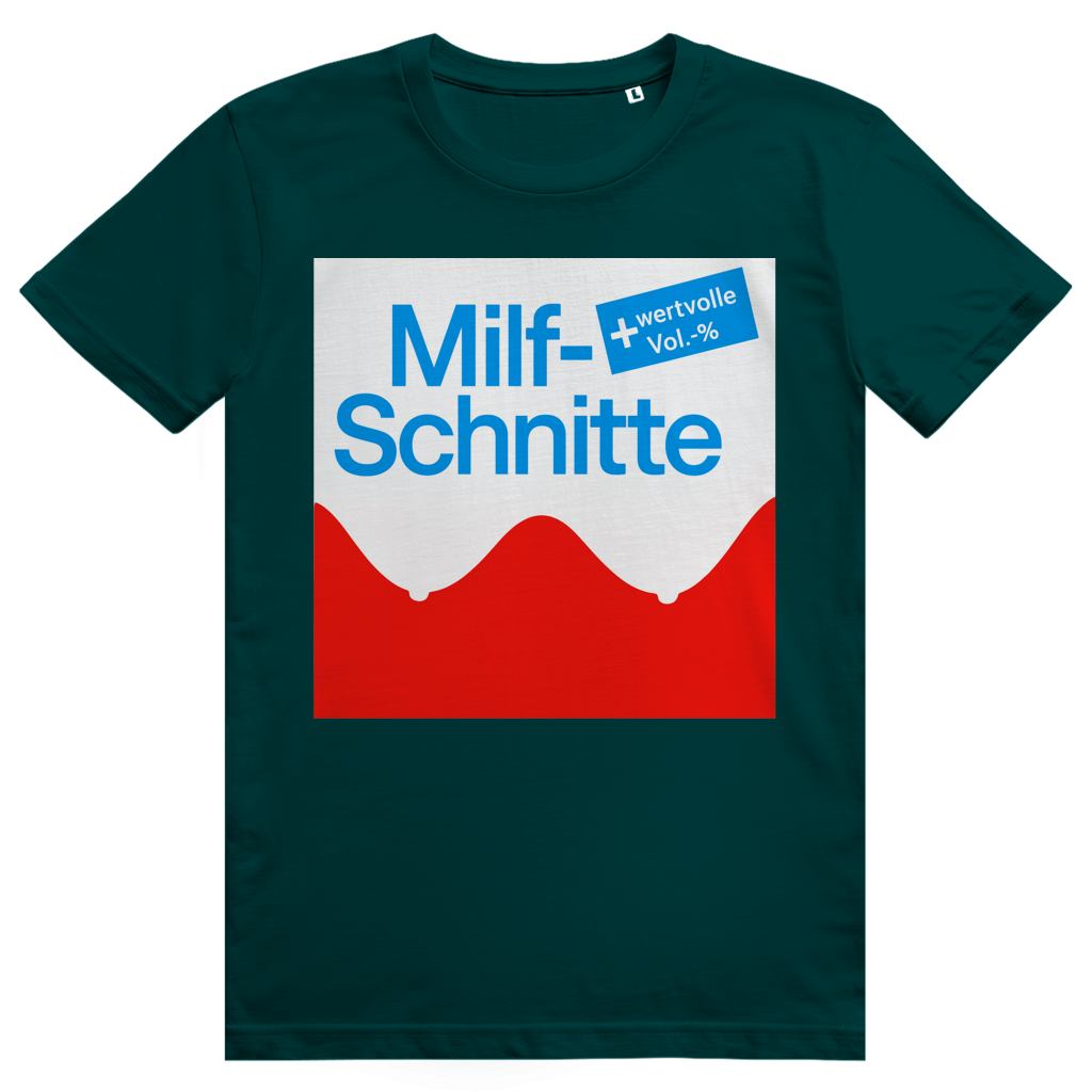 Milfschnitte - Lustiges Statement Wortwitz - Premium Bio Unisex T-Shirt