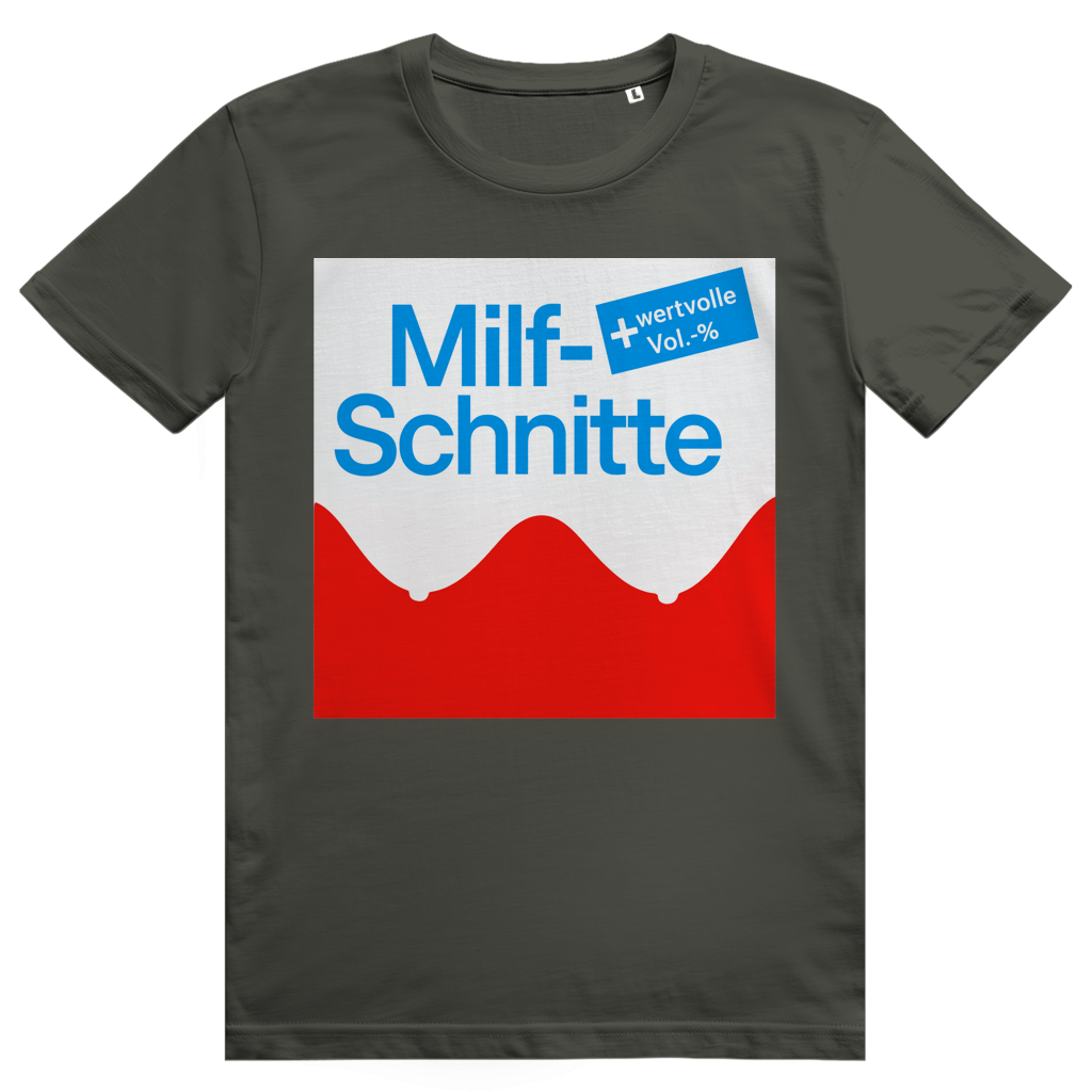Milfschnitte - Lustiges Statement Wortwitz - Premium Bio Unisex T-Shirt