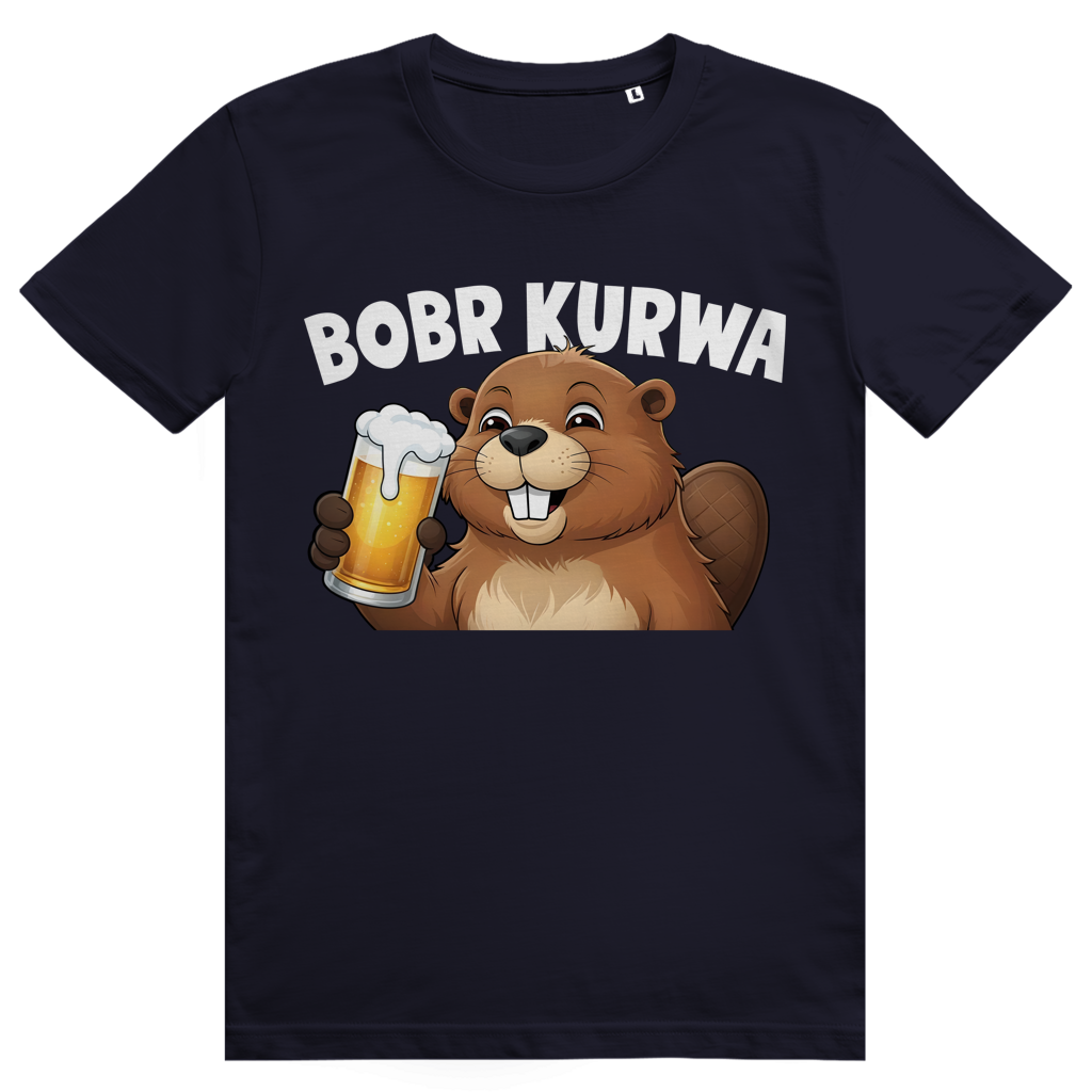 Bobr Kurwa 2 - Lustiges Biber Meme & Bier - Premium Bio Unisex T-Shirt