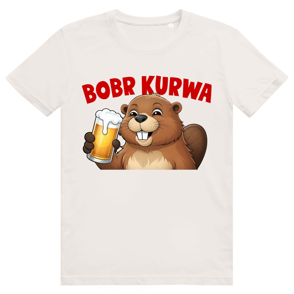 Bobr Kurwa 2 - Lustiges Biber Meme & Bier - Premium Bio Unisex T-Shirt