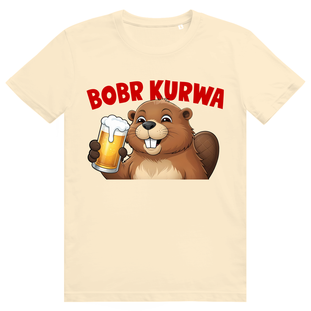 Bobr Kurwa 2 - Lustiges Biber Meme & Bier - Premium Bio Unisex T-Shirt