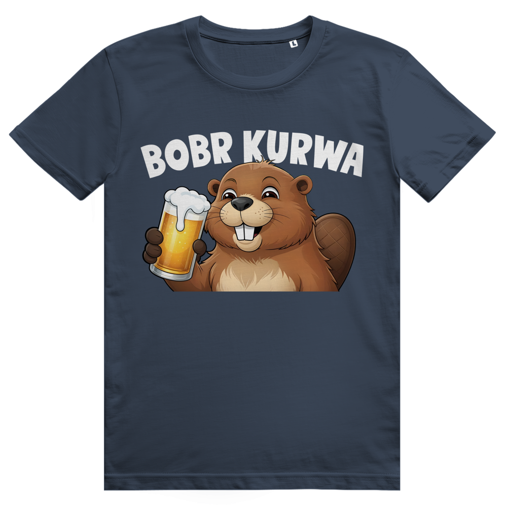 Bobr Kurwa 2 - Lustiges Biber Meme & Bier - Premium Bio Unisex T-Shirt
