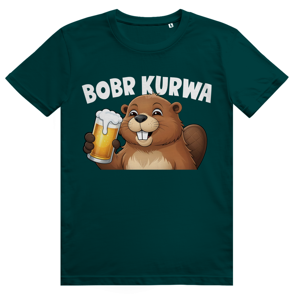 Bobr Kurwa 2 - Lustiges Biber Meme & Bier - Premium Bio Unisex T-Shirt