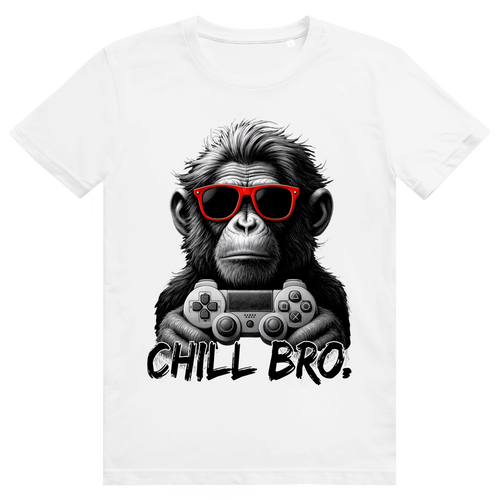 Chill Bro - Cooler Gamer Affe Statement - Premium Bio Unisex T-Shirt