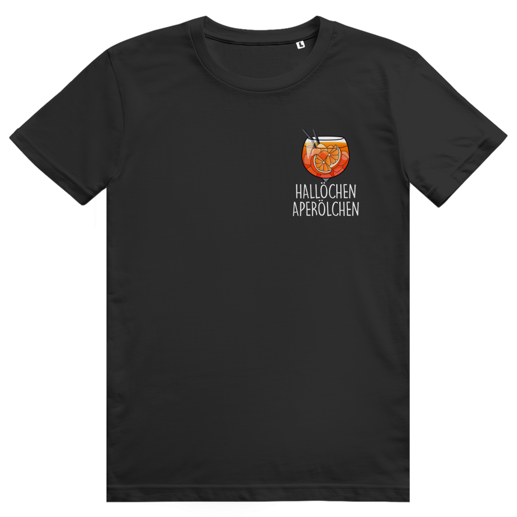 Hallöchen Aperölchen - Aperol Spritz Pocket Print - Premium Bio Unisex T-Shirt
