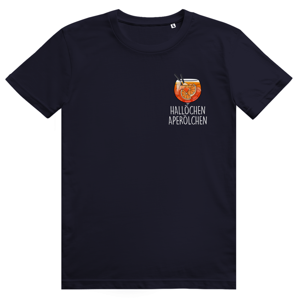 Hallöchen Aperölchen - Aperol Spritz Pocket Print - Premium Bio Unisex T-Shirt