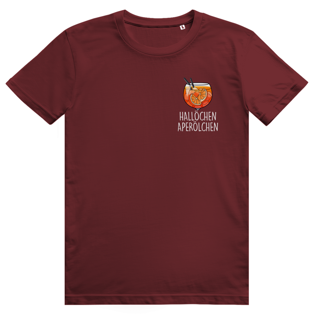 Hallöchen Aperölchen - Aperol Spritz Pocket Print - Premium Bio Unisex T-Shirt