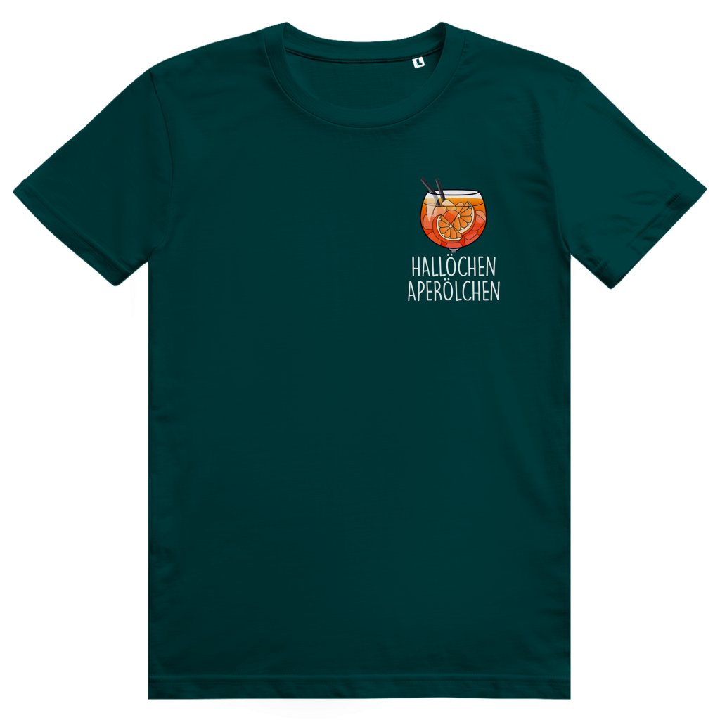 Hallöchen Aperölchen - Aperol Spritz Pocket Print - Premium Bio Unisex T-Shirt