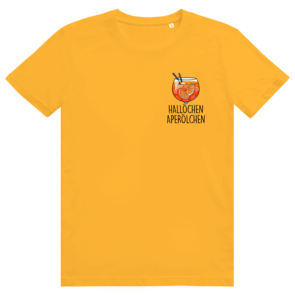 Hallöchen Aperölchen - Aperol Spritz Pocket Print - Premium Bio Unisex T-Shirt