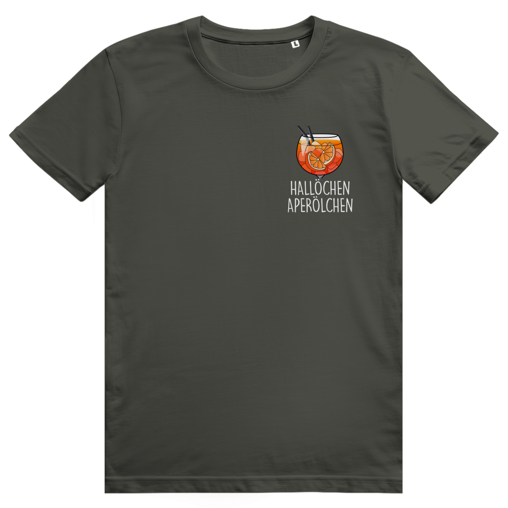 Hallöchen Aperölchen - Aperol Spritz Pocket Print - Premium Bio Unisex T-Shirt