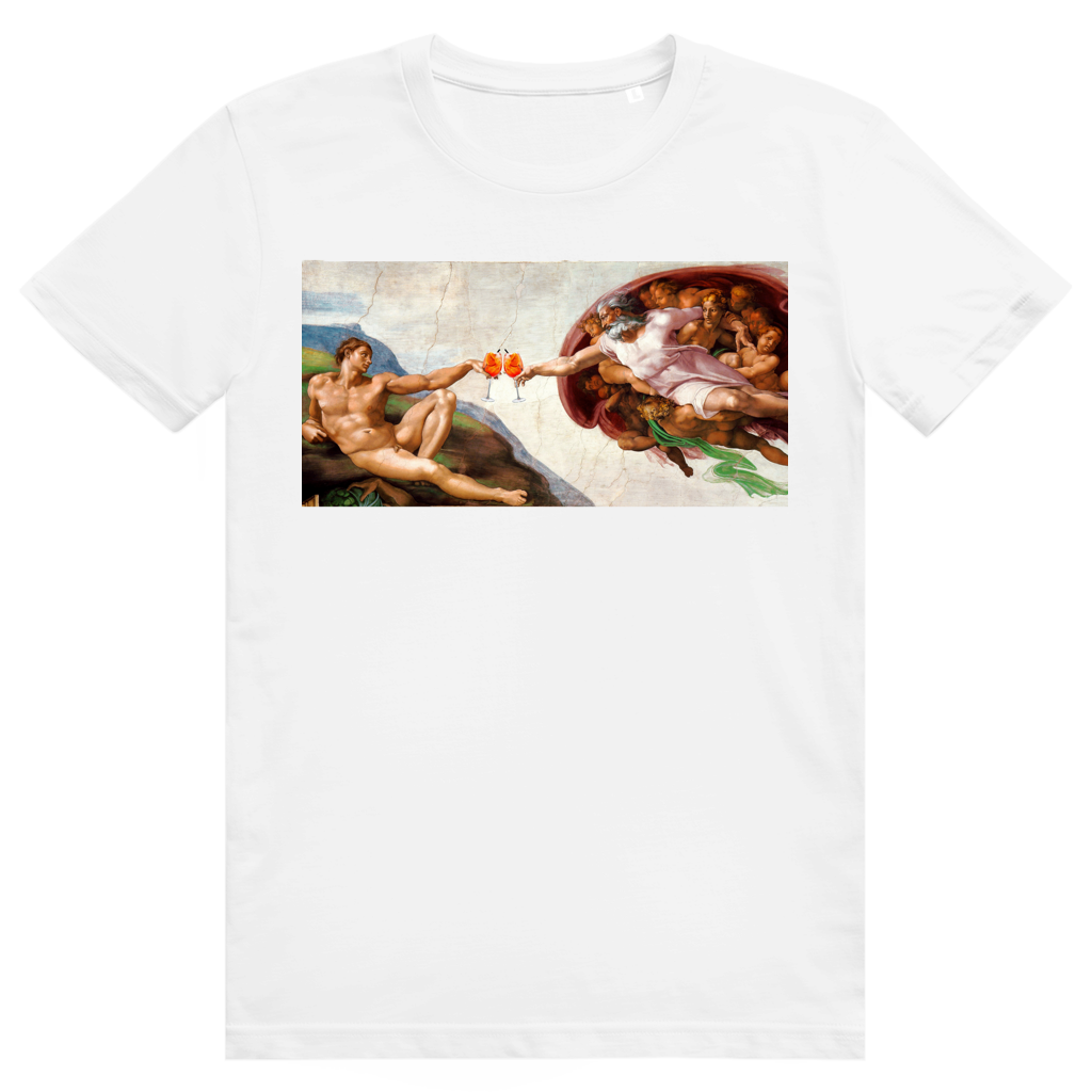 Erschaffung Adams - Aperol Spritz - Premium Bio Unisex T-Shirt