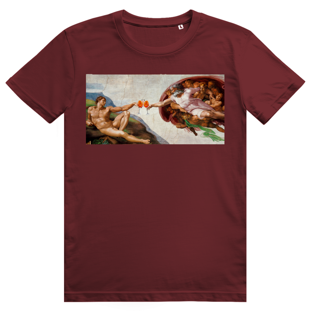 Erschaffung Adams - Aperol Spritz - Premium Bio Unisex T-Shirt