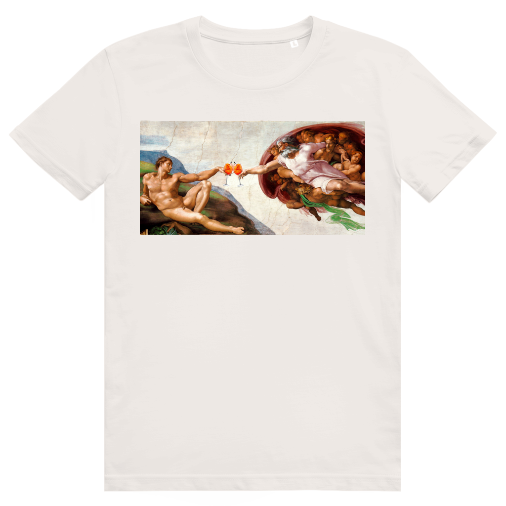 Erschaffung Adams - Aperol Spritz - Premium Bio Unisex T-Shirt