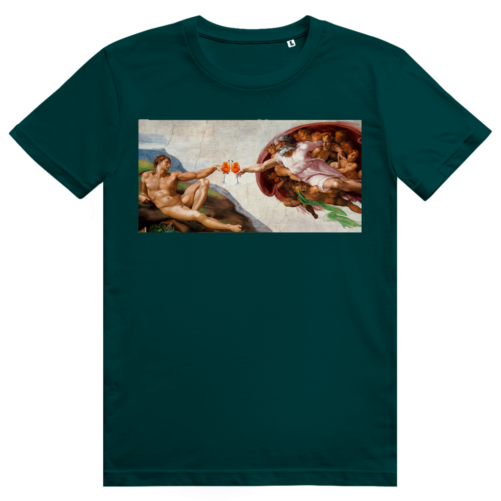 Erschaffung Adams - Aperol Spritz - Premium Bio Unisex T-Shirt