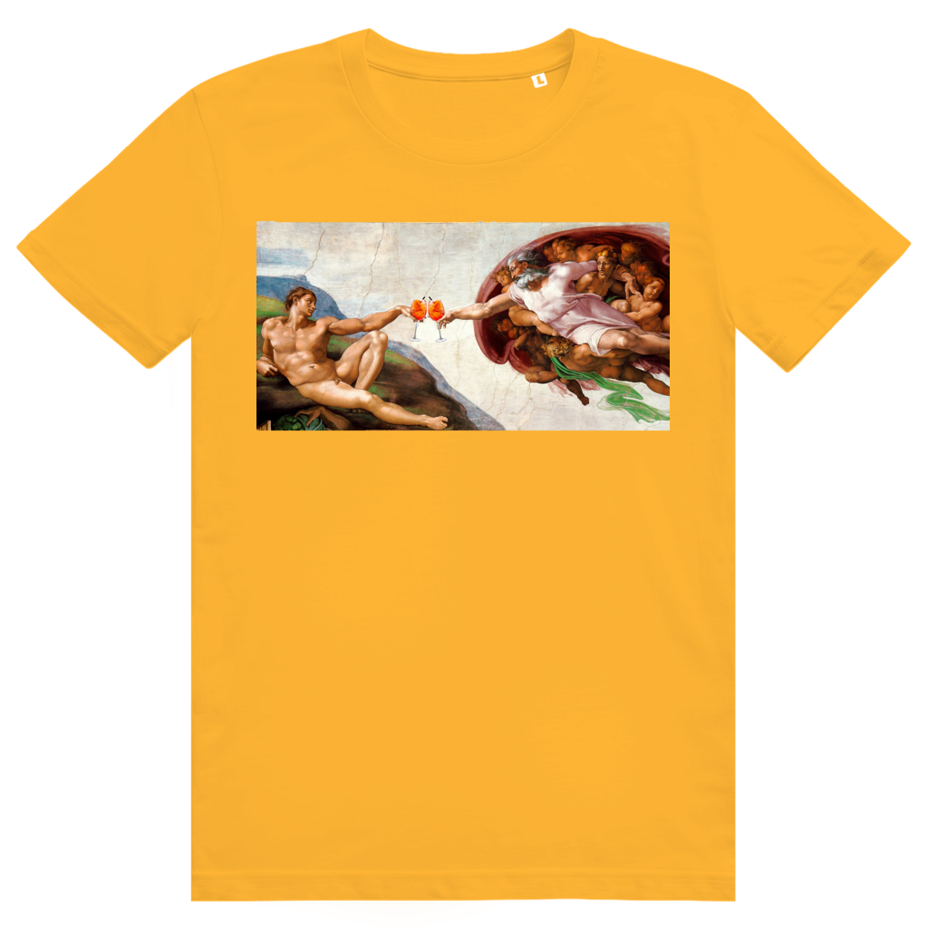 Erschaffung Adams - Aperol Spritz - Premium Bio Unisex T-Shirt