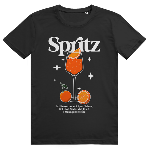 Aperol Spritz Cocktail Rezept - Premium Bio Unisex T-Shirt