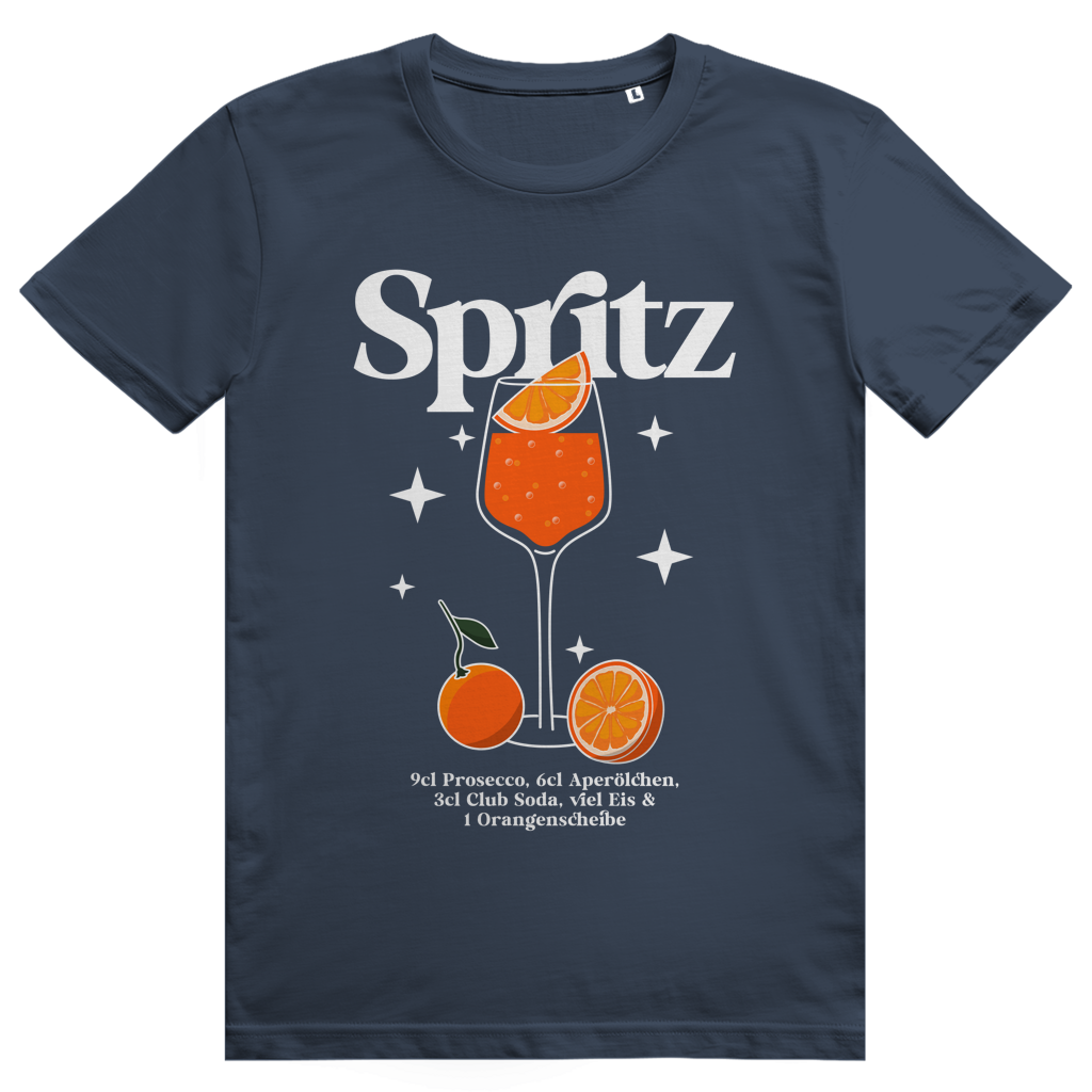 Aperol Spritz Cocktail Rezept - Premium Bio Unisex T-Shirt