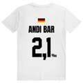 Andi Bar - Sauftrikot Deutschland Trikot - Premium Bio Unisex (Rückendruck) T-Shirt