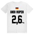Andi Hupen - Sauftrikot Deutschland Trikot - Premium Bio Unisex (Rückendruck) T-Shirt