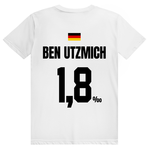 Ben Utzmich - Sauftrikot Deutschland Trikot - Premium Bio Unisex (Rückendruck) T-Shirt