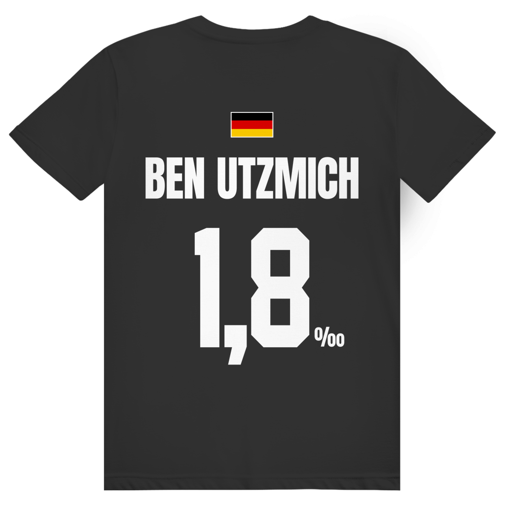 Ben Utzmich - Sauftrikot Deutschland Trikot - Premium Bio Unisex (Rückendruck) T-Shirt