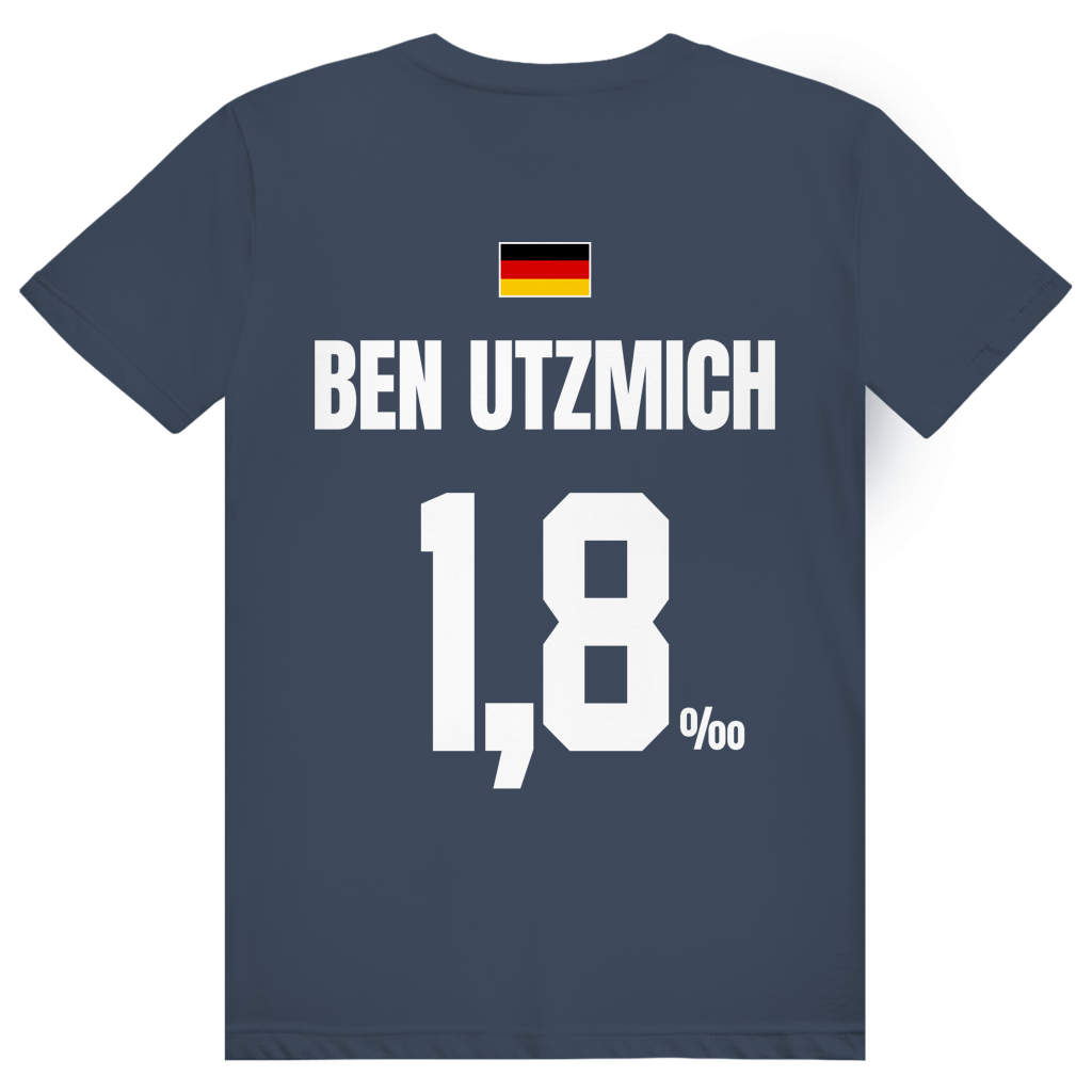 Ben Utzmich - Sauftrikot Deutschland Trikot - Premium Bio Unisex (Rückendruck) T-Shirt