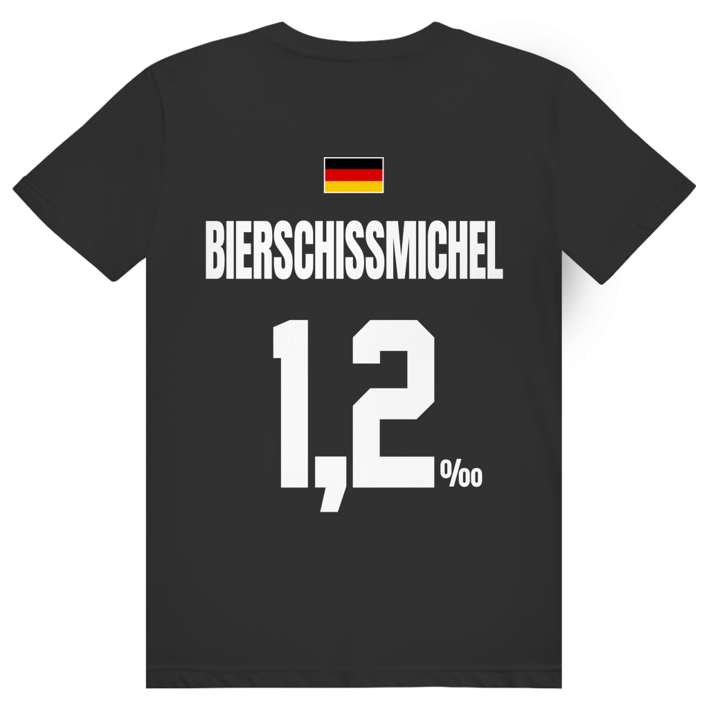 Bierschissmichel - Sauftrikot Deutschland Trikot - Premium Bio Unisex (Rückendruck) T-Shirt