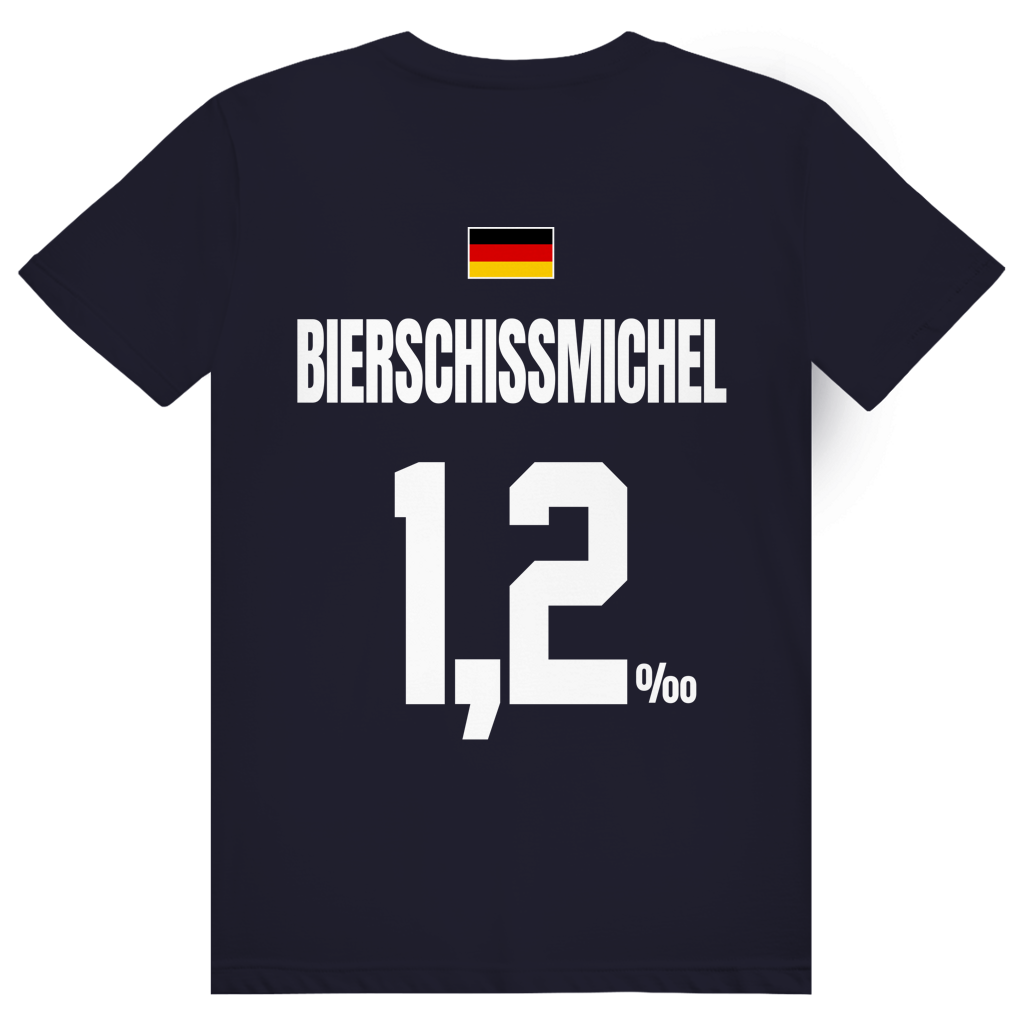Bierschissmichel - Sauftrikot Deutschland Trikot - Premium Bio Unisex (Rückendruck) T-Shirt