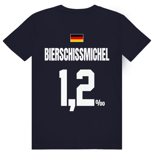 Bierschissmichel - Sauftrikot Deutschland Trikot - Premium Bio Unisex (Rückendruck) T-Shirt